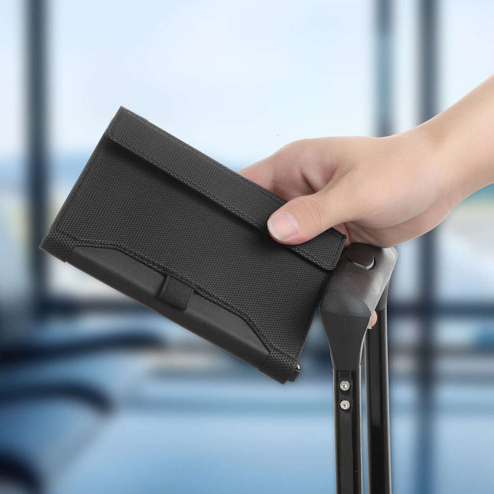 Leather Document Card RFID Anti-theft Multi-functional Case Travel Ticket Holder Passport Cover