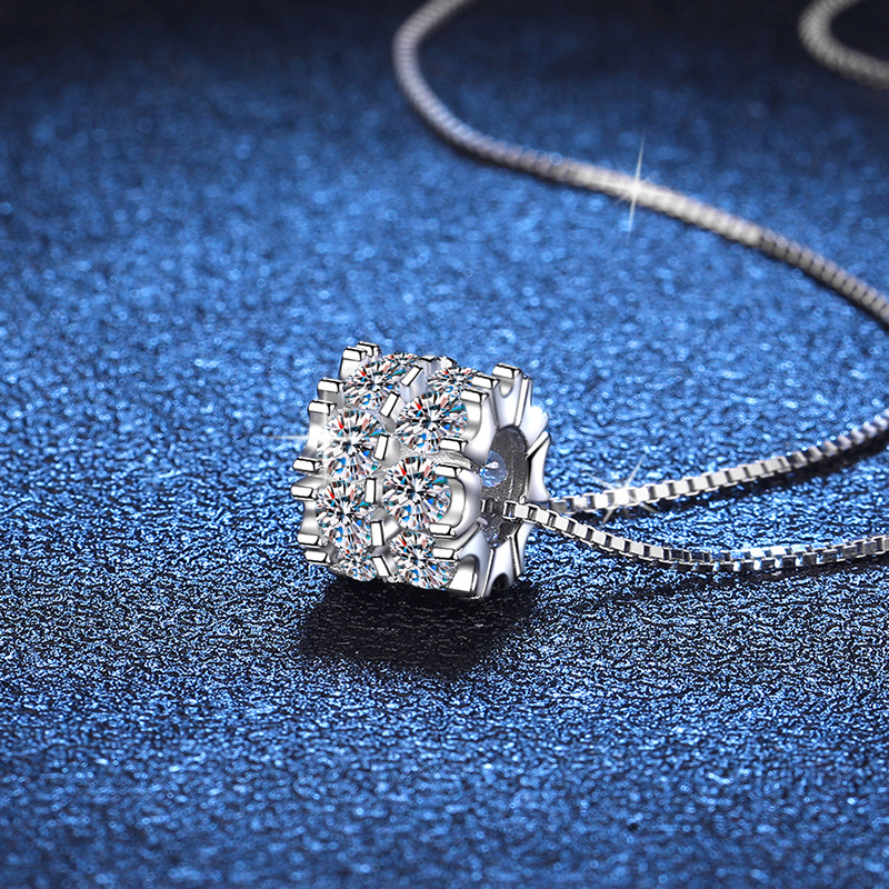 Sophisticated Womens Fashion Piece Radiant Moissanite Earring Set in High-Purity Sterling Silver