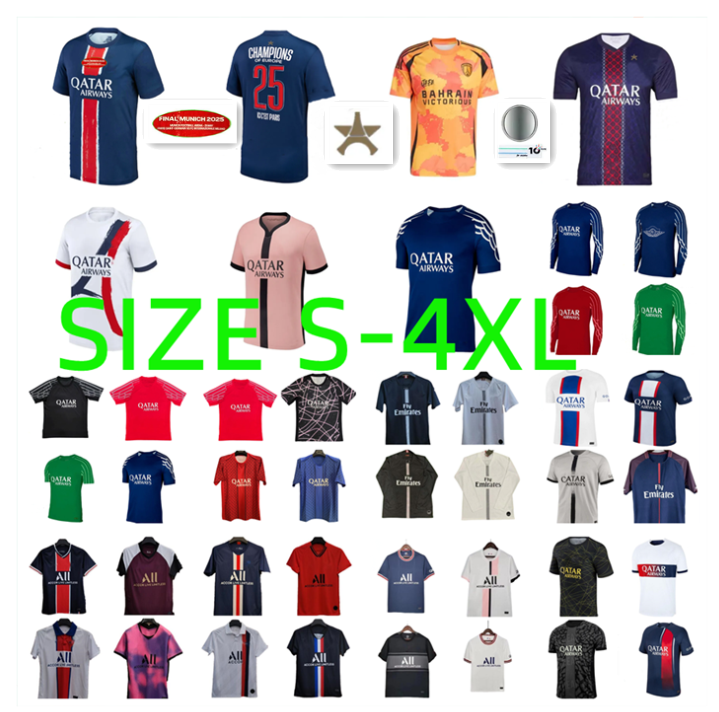 2025 2026 Paris KVARATSKHELIA VITINHA BARCOLA soccer jerseys 17 18 19 20 21 22 23 24 25 26 O.Dembele ASENSIO HAKIMI Hernandez MARQUINHOS MBAPPE football shirt maillots