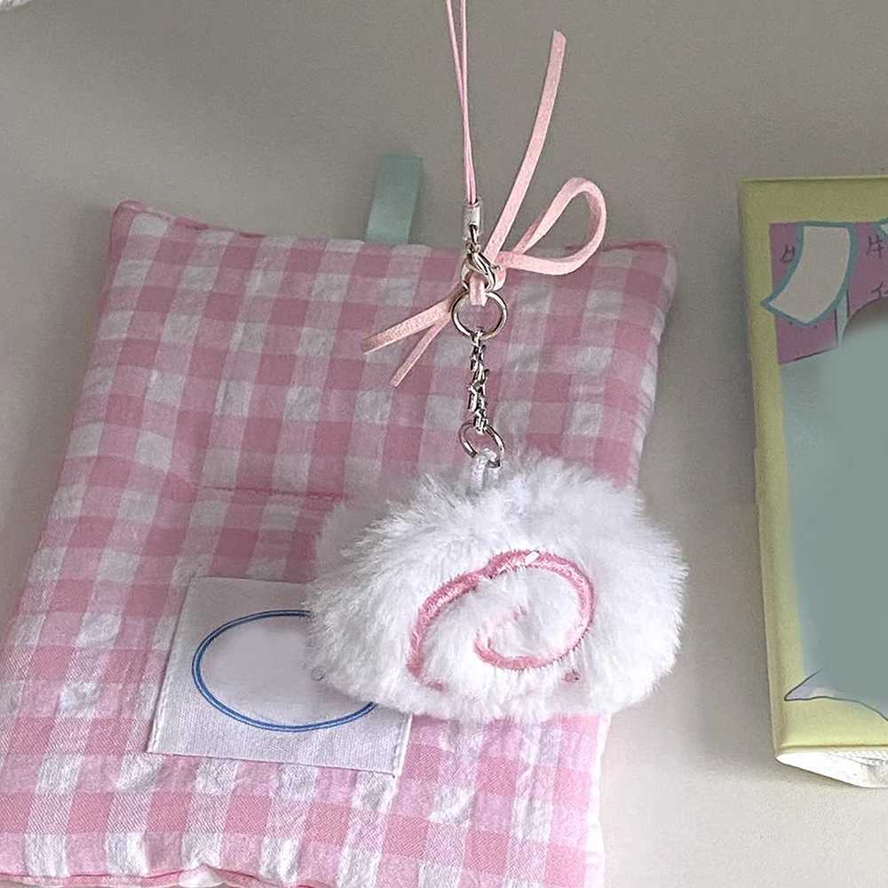 Card Bag keyring Fish Plate Key Chain Handbag Decoration Handmade Plush Keychain Plush Bag Pendant Lovely Soft Gift for Women Girls W250604