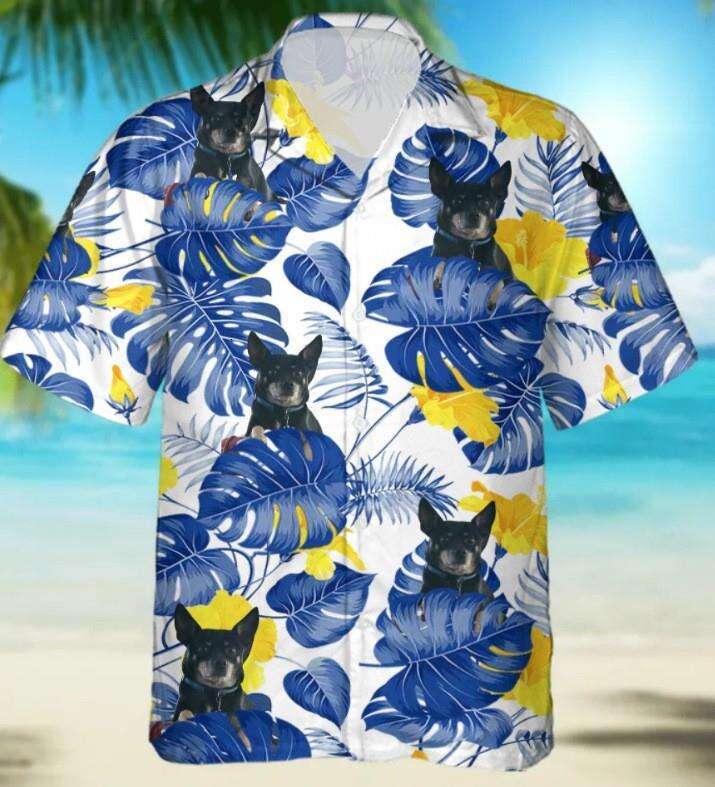 New shirt fashion lapel 3D digital pet print top men's cardigan 2025 temperament versatile new trend clothing ins