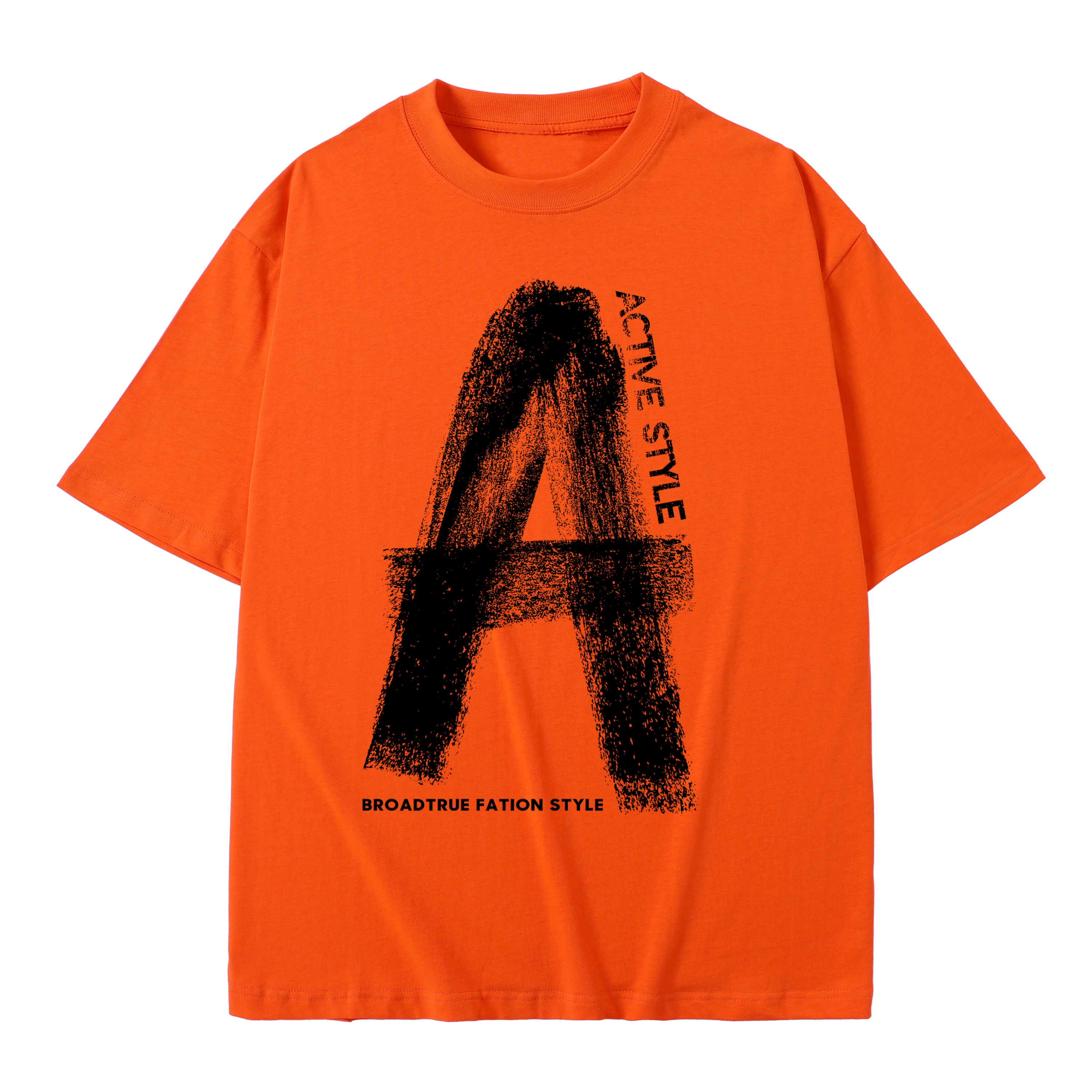 T-shirt men's top designer cotton T-shirt Rainbow Art Painting short sleeved clothing high-quality fashionable T-shirt BROADTRUE