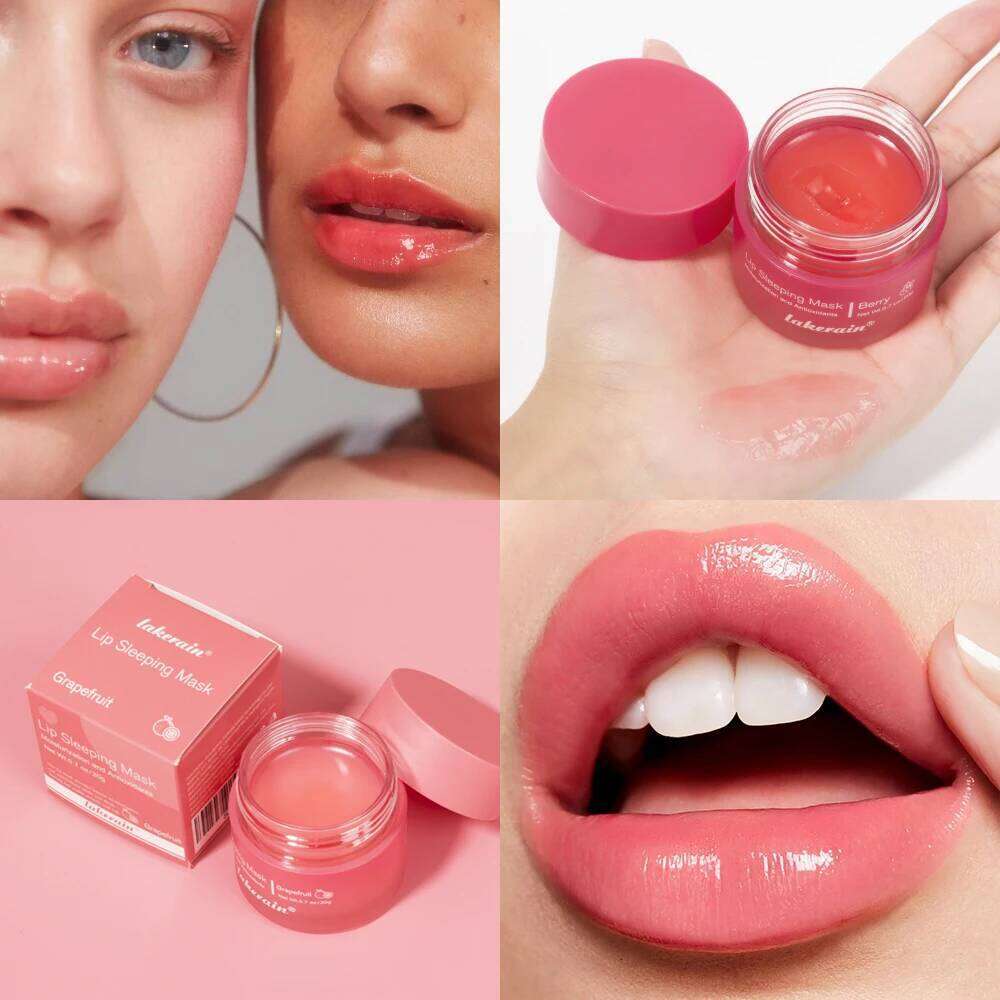 free shipping 20g Moisturizing Mask Night Sleeping Lips Maintenance Fades Lines Relieves Lipitis Lip Care Products
