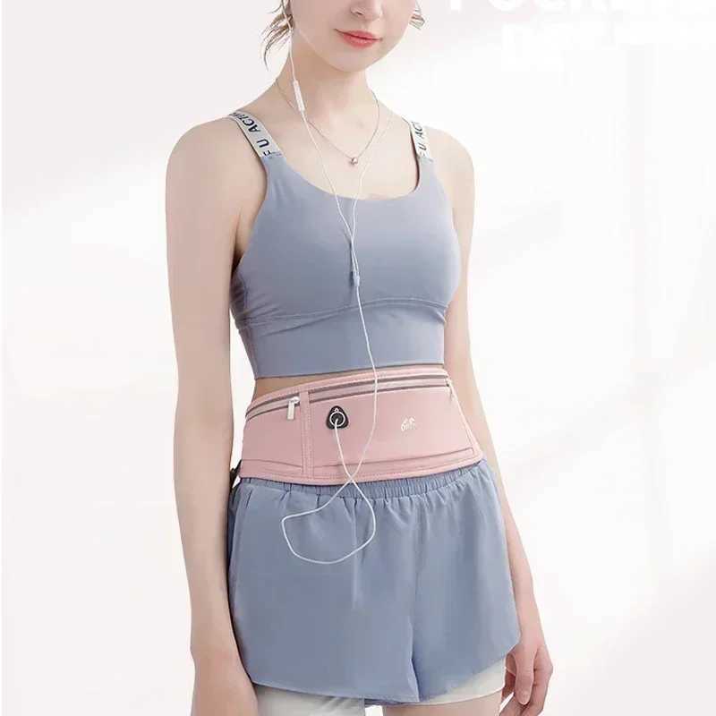 Outdoor Waterproof Invisible Running Waist Bag Sports Fanny Pack Men Women Hidden Black Gym Bags Phone Accessories Backpack W250604