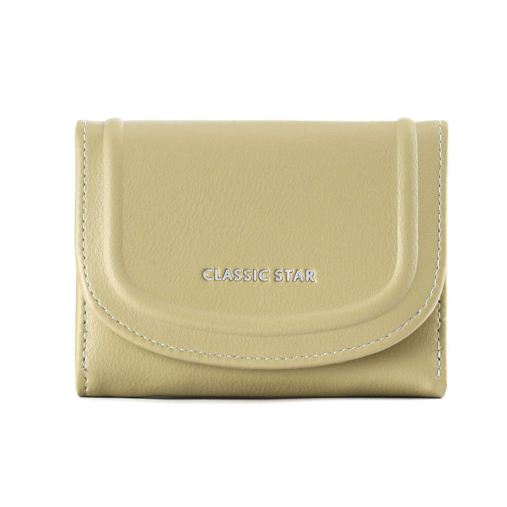 Ins Style Short Women's Wallet PU Fresh 80% off Foldable Long Clip High-end Feel Clutch Purse