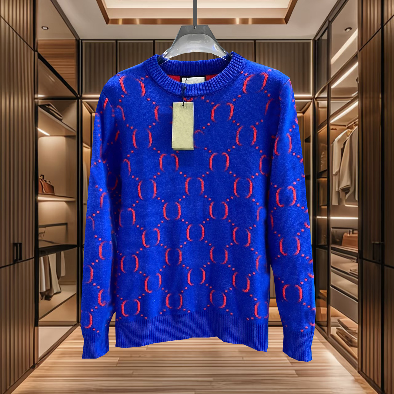 high quality designer clothing womens tops womens knitwear womens sweaters g new tops small jacquard vintage classic style sweaters