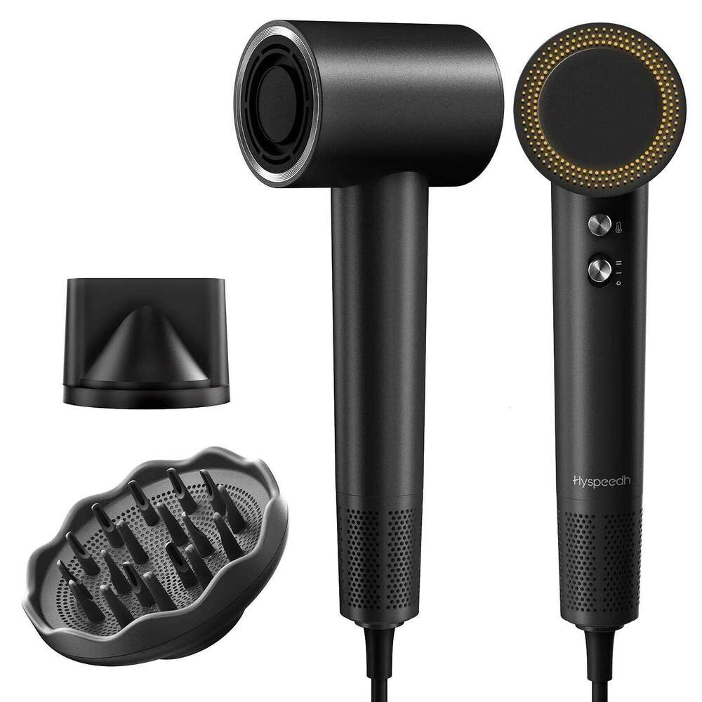 Hair With 110K RPM High Speed 1400W Motor, 1.5 Billion Plasma & Strong Magnetic Nozzle Diffuser Home Travel Blow Dryer