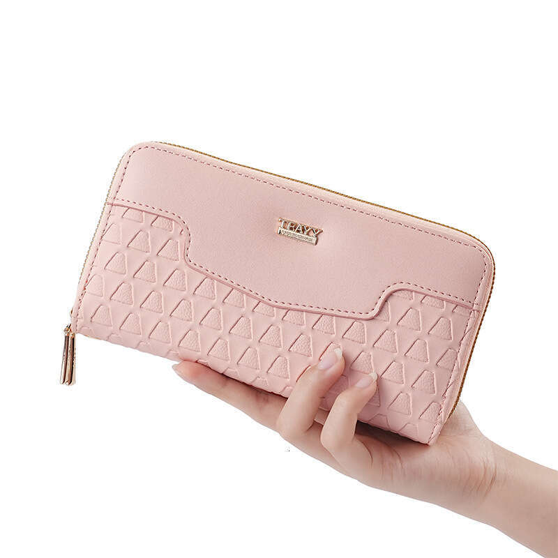 Women's Wallet Long Double Zipper Clutch Multi-Function Phone Coin Purse Card Holder High-End Feel