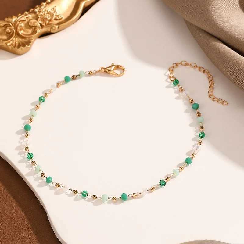 Bohemian Womens Anklets Beaded Stone Anklet Bracelet Summer Beach Anklets Gift For Girlfriend Mothers Day Gift W250604