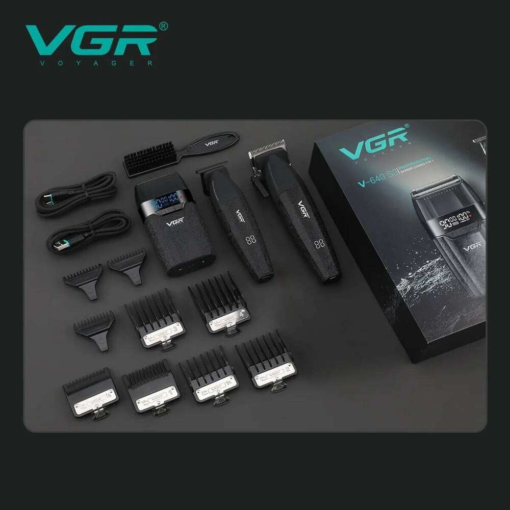 VGR Professional Clippers Hair Cutting Hine 9000 RPM Haircut Barber Cordless Trimmer For Men V-640