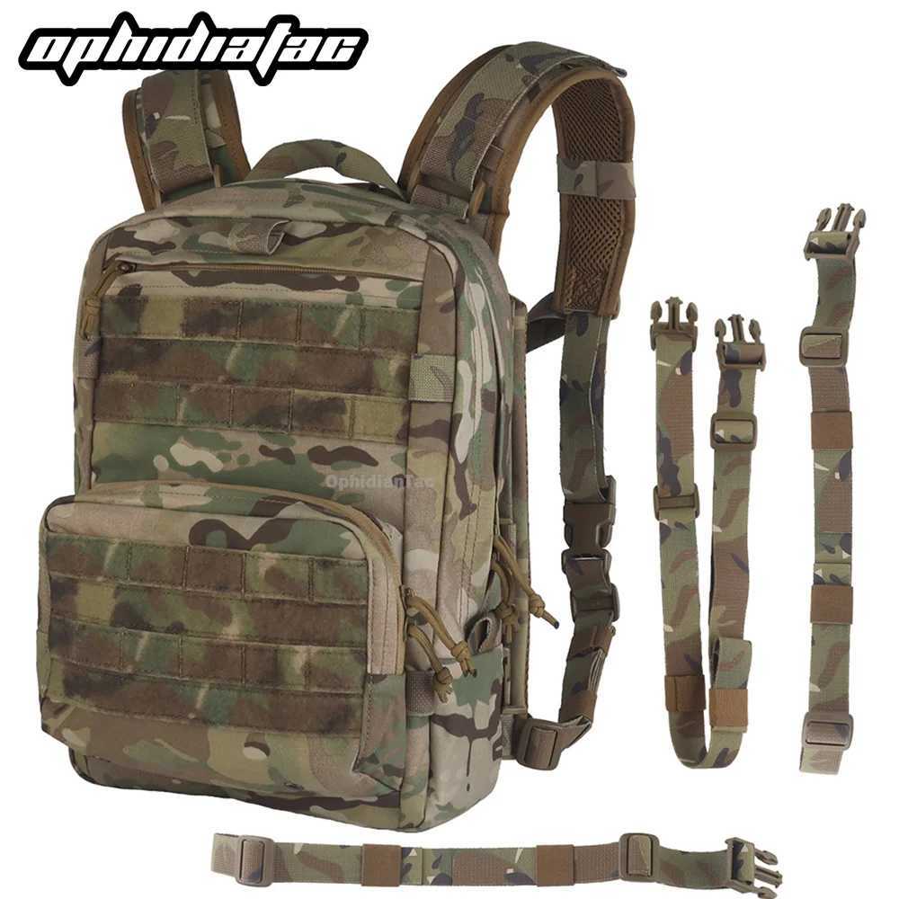 OPHIDIAN Backpanel R Series Style Modular Backpack Multi-Function Outdoor Zipper Bag Set for Airsoft Hunting Vest Plate Holder W250603