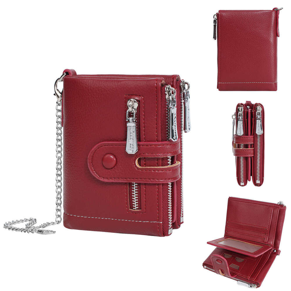 New Women's Short INS Style High-End Student Card Holder Integrated PU Coin Purse Wallet for Women