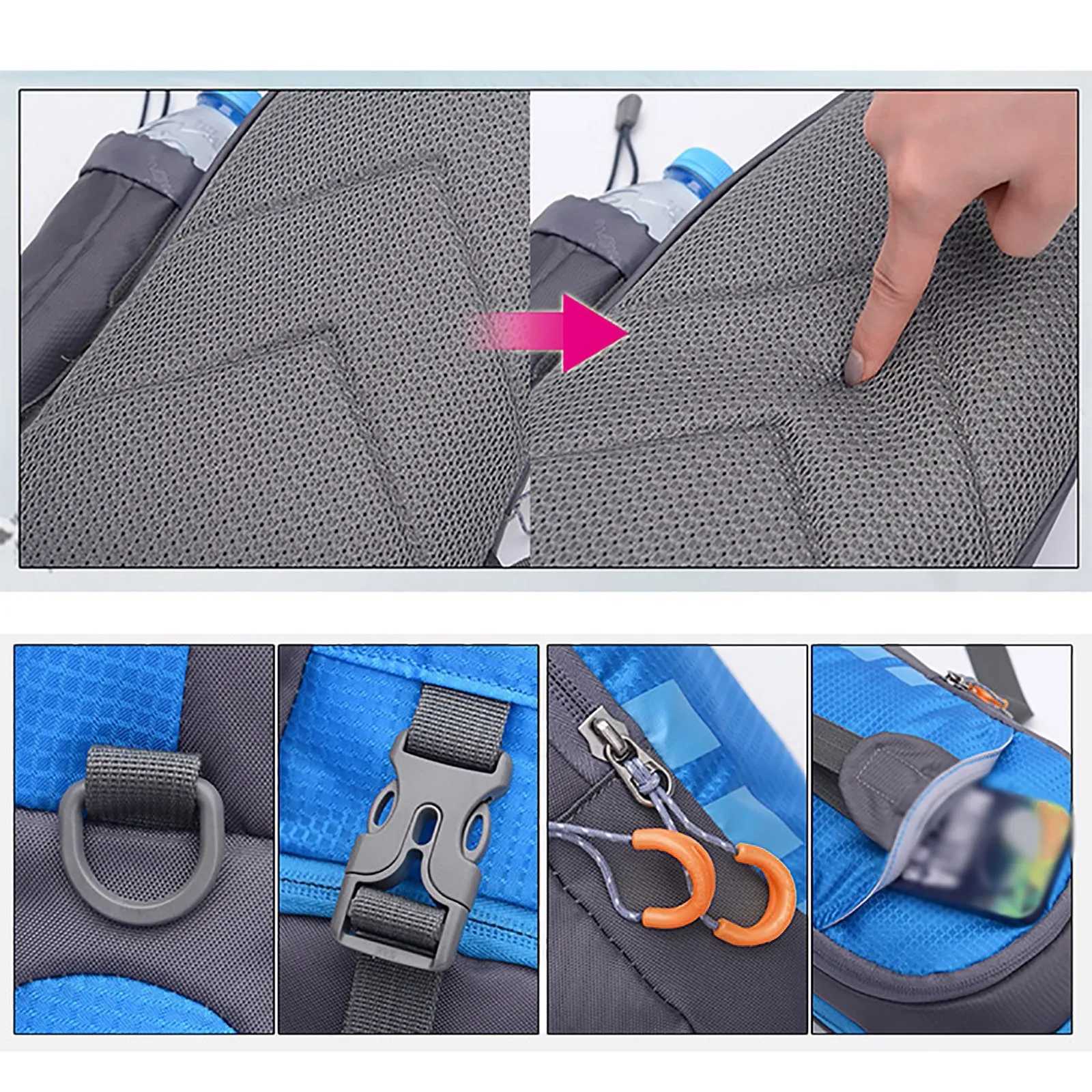 Cute Shoulder Bag Outdoor Sports Kettle Chest Bag Men And Women Sports Multifunctional Riding Single Shoulder Bag Backpack W250604