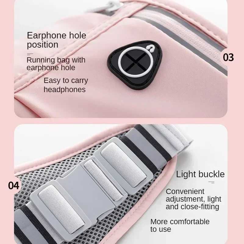 Outdoor Waterproof Invisible Running Waist Bag Sports Fanny Pack Men Women Hidden Black Gym Bags Phone Accessories Backpack W250604