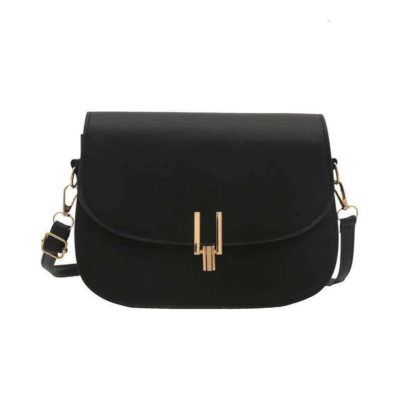 Women's Bags Designer Women's Spring New Simple, Trendy And Elegant Crossbody Saddle Bag With Niche Design Lock Buckle