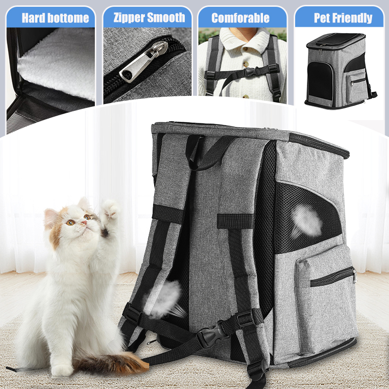 Pet Backpack with Sturdy Steel Frame for Easy Travel & ComfortPrivacy-Focused Pet Carrier Backpack for Secret Adventures