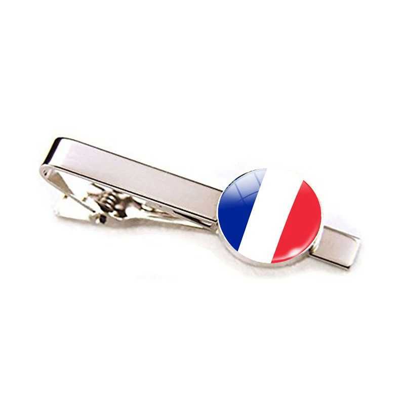 Europe Countries National Flag Tie Clips Men Fashion Metal Tie Bar Clip Spain UK France Italy Poland Flag Pins W250604