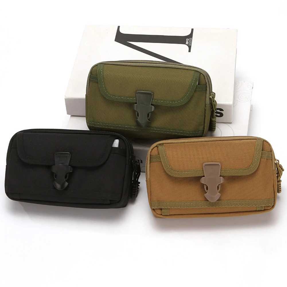 Tactical Molle Pouch Waist Bag for Outdoor Activities Holds 6.5 Inch Phone Ideal for Camping and Hunting Trips W250604