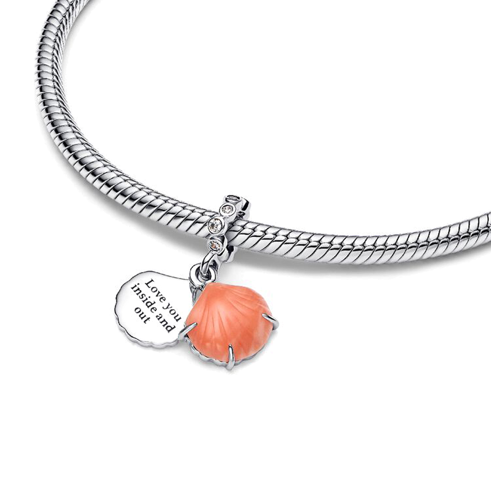 FewDook 2025 New Summer Ocean Series Charm Starfish Shell Coconut Tree Dangle Charms Fit Original Pan Bracelet Bead for Women Accessories Jewelry Maki