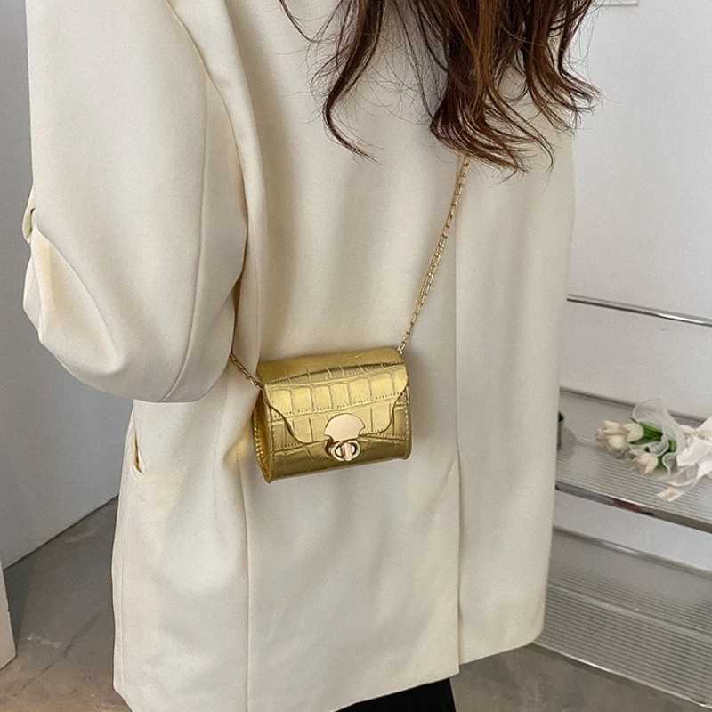 Fashion Travel Purse Mini Wallet Small Square Bag Girls Wallet Crossbody Bag Shoulder Bag for Women Black Gold SilverXJ251021