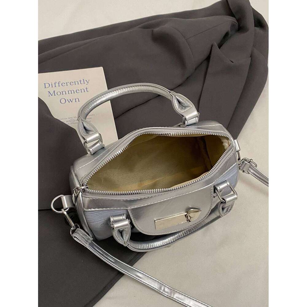 Portable Boston Women's 2025 New Summer Shoulder Crossbody High-End Niche Casual Pillow Bag