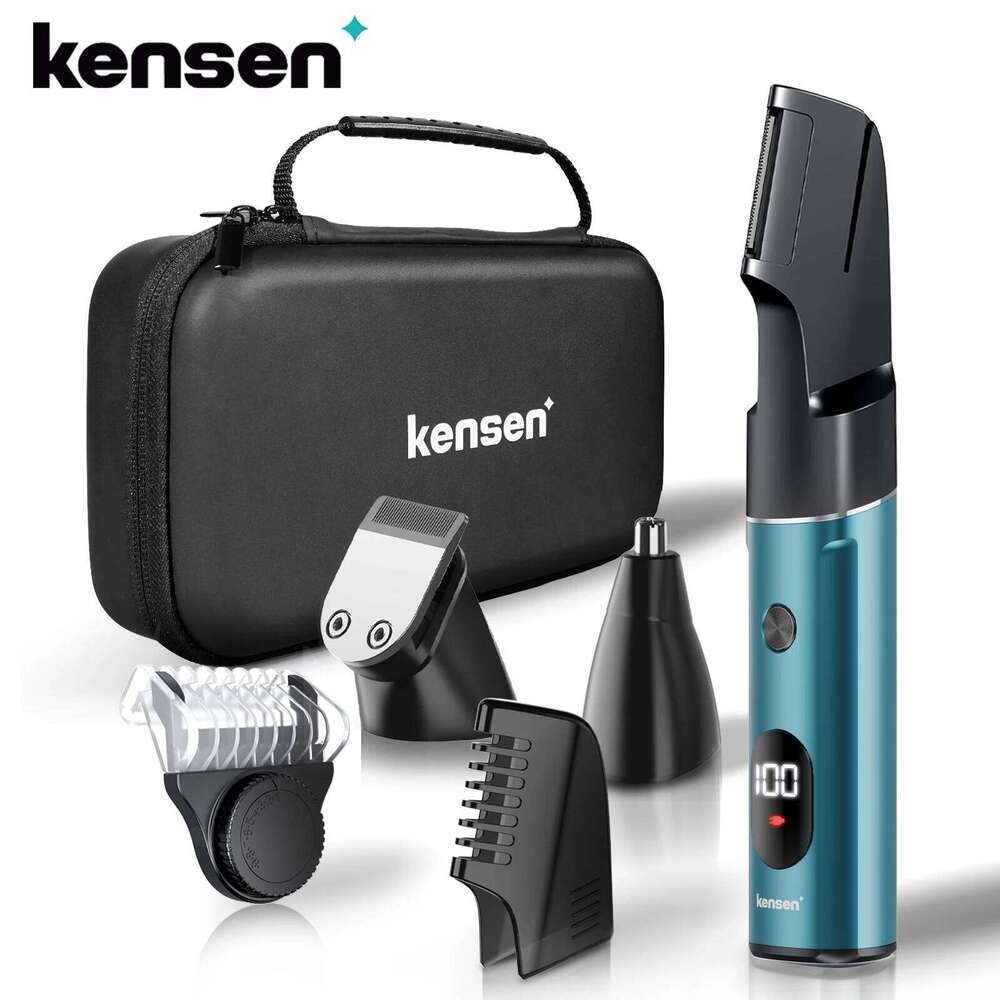 Kensen Body Trimmer Kits For Men Professional Rechargeable LED Display Electric Trimmers Beard Shavers Hair Cutting Hine