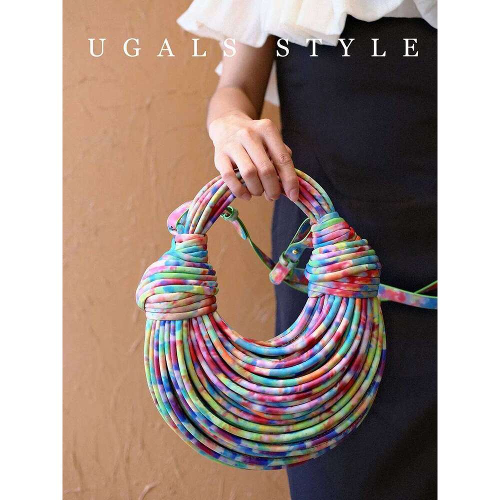 Bag Handbags For Women Designer Brand Hand Woven Noodle Bags Rope Knotted Pulled Hobo Sier Evening Clutch