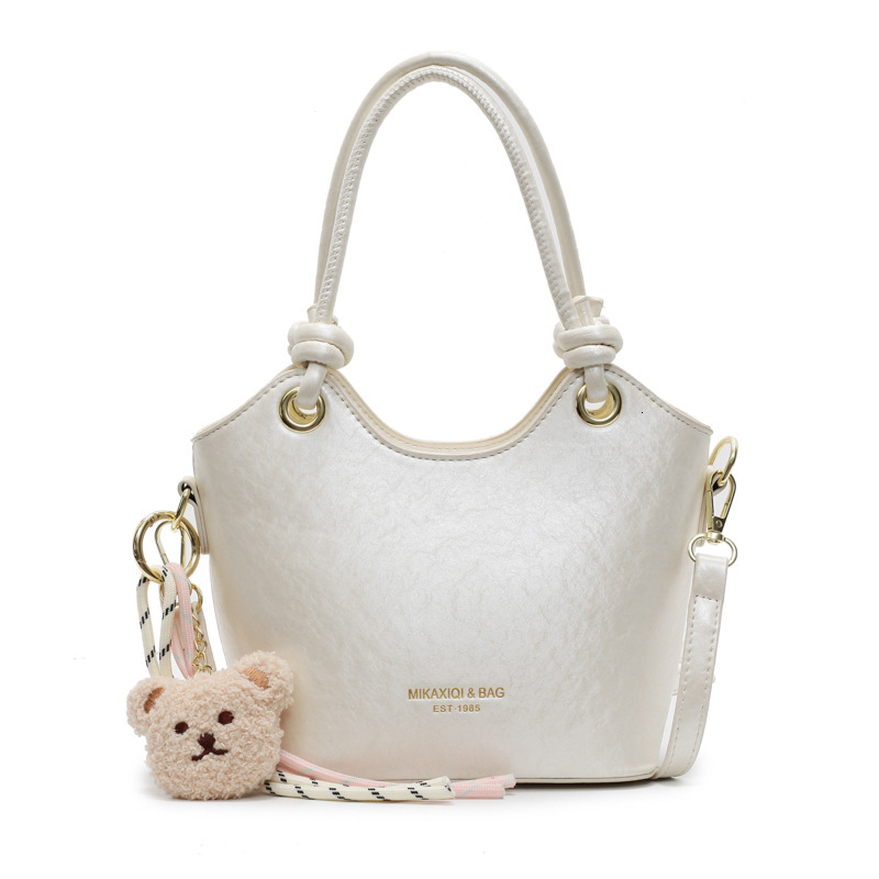 designer Korean Style Fashion Simple Handheld Bucket Bag for Women 2025 Spring Summer New Trend Commuter Casual Versatile Shoulder Crossbody Bag