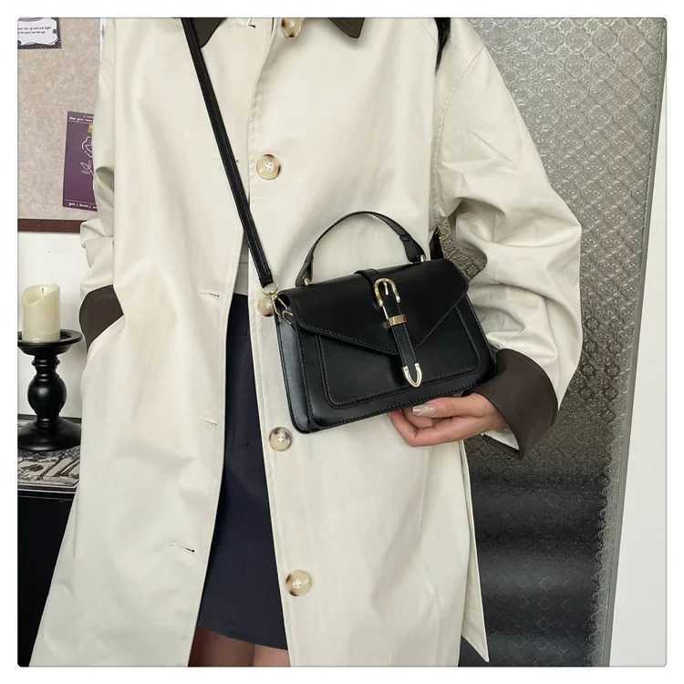 Stylish Retro Crossbody Handbag Womens Fashion Shoulder Bag Quality Korean Mini Square Bag Trendy Autumn New Arrival XJ250604