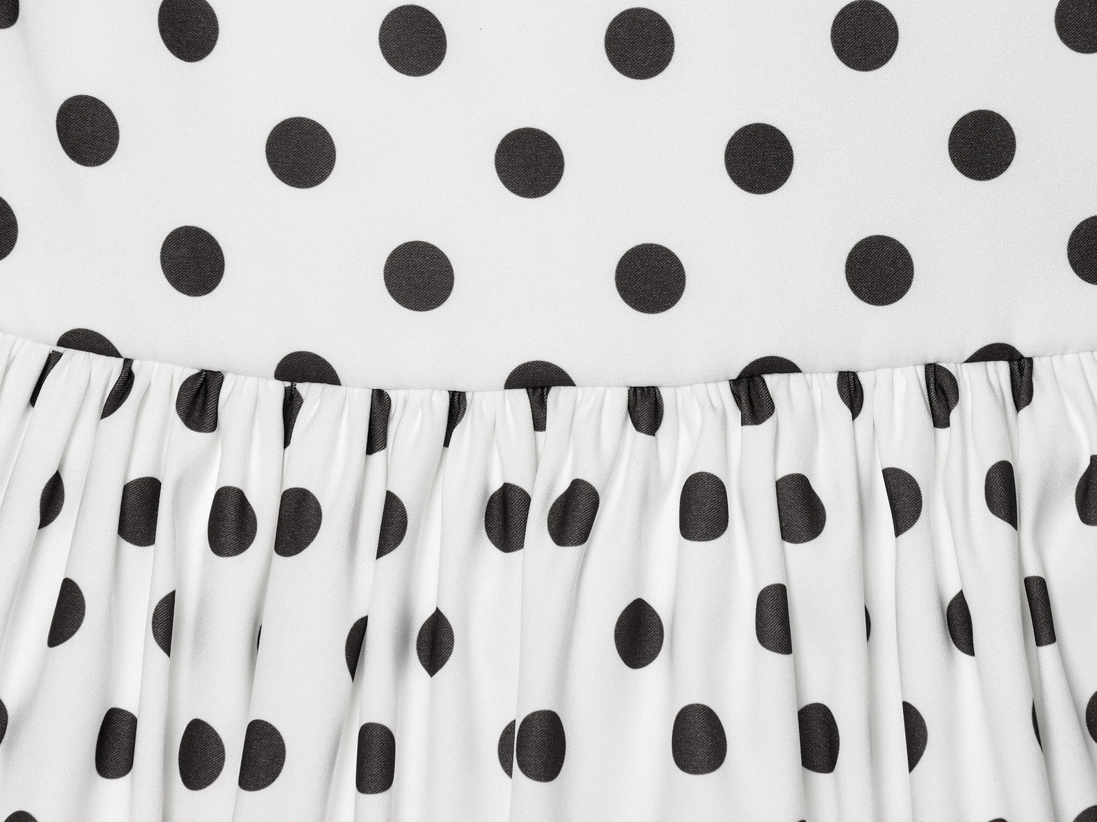 Summer Product Womens Clothing Fashionable Simple Balloon Style Polka Dot Print Romantic Dress 250604