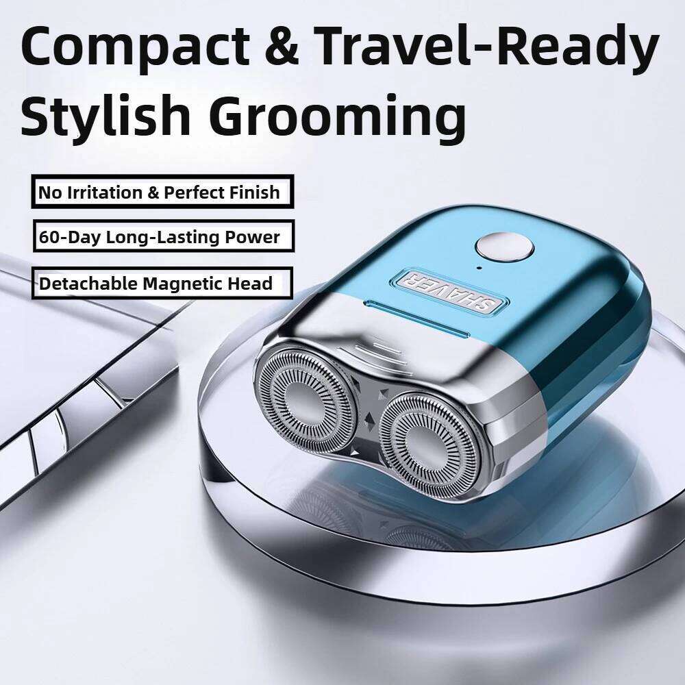 Brilliant Color Dual-Blade 60Day Battery Life Magnetic Mini Shaver Washable Head Ultra Slim Pocket Size For Travel Business Gift
