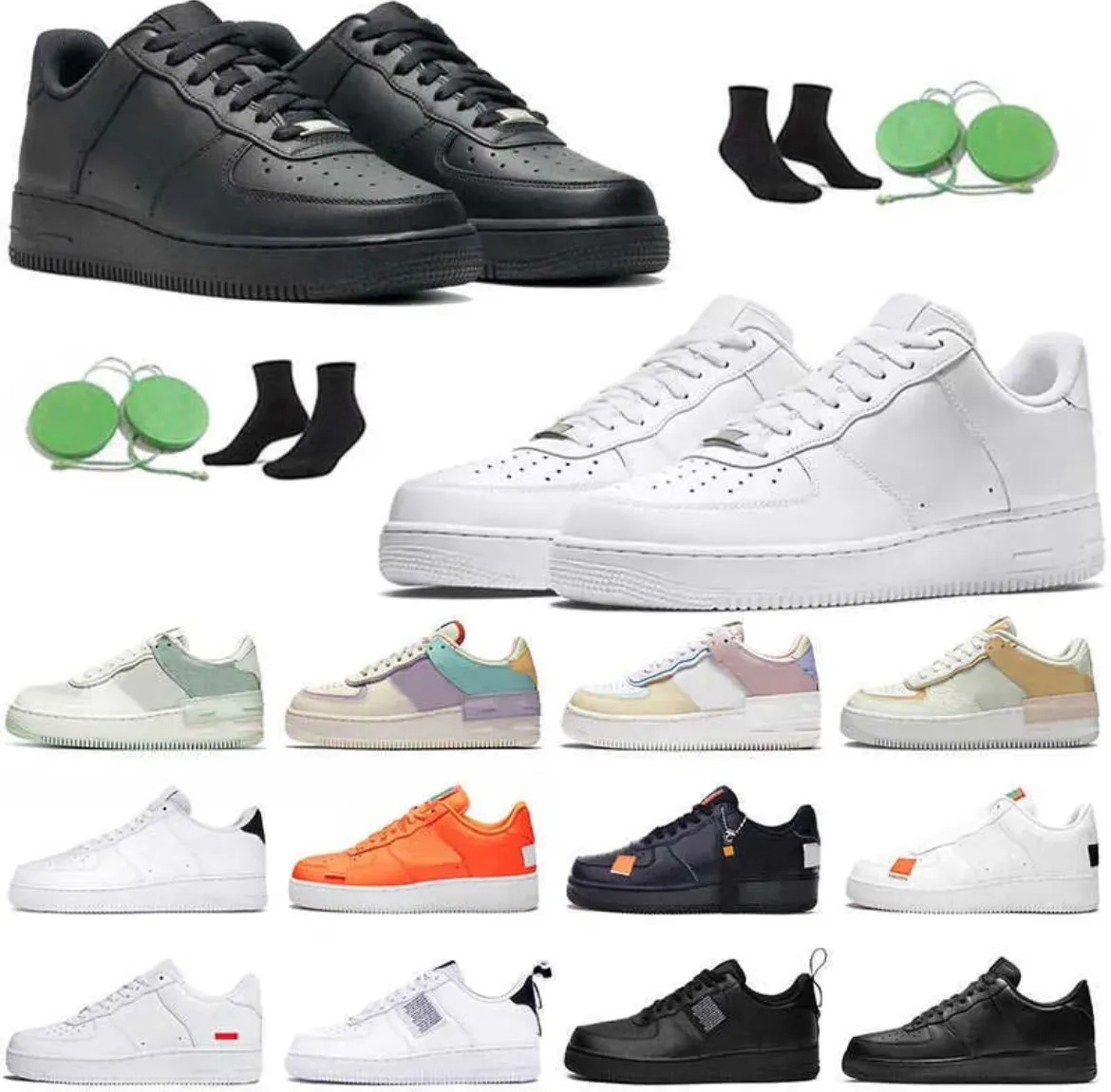 Unisex One For All Running Shoes - Platform Sneakers with Comfortable Sole, Available in White & Black