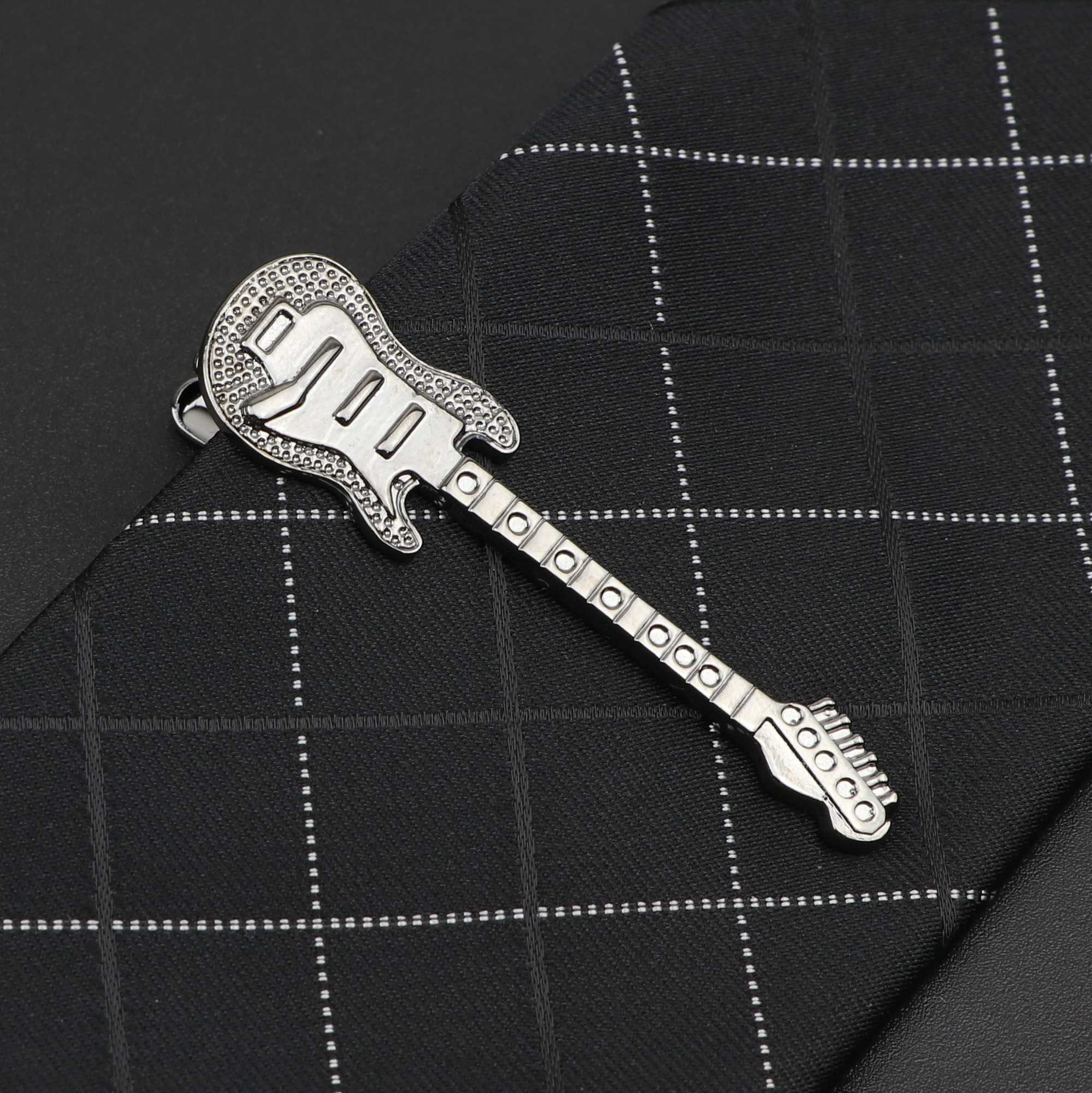 Mens Metal Tie Clip Luxury Airplane Beard Sword Dinosaur Pen Guitar Shape New Design Fashion Wedding Party Bar Tie Accessories W250604