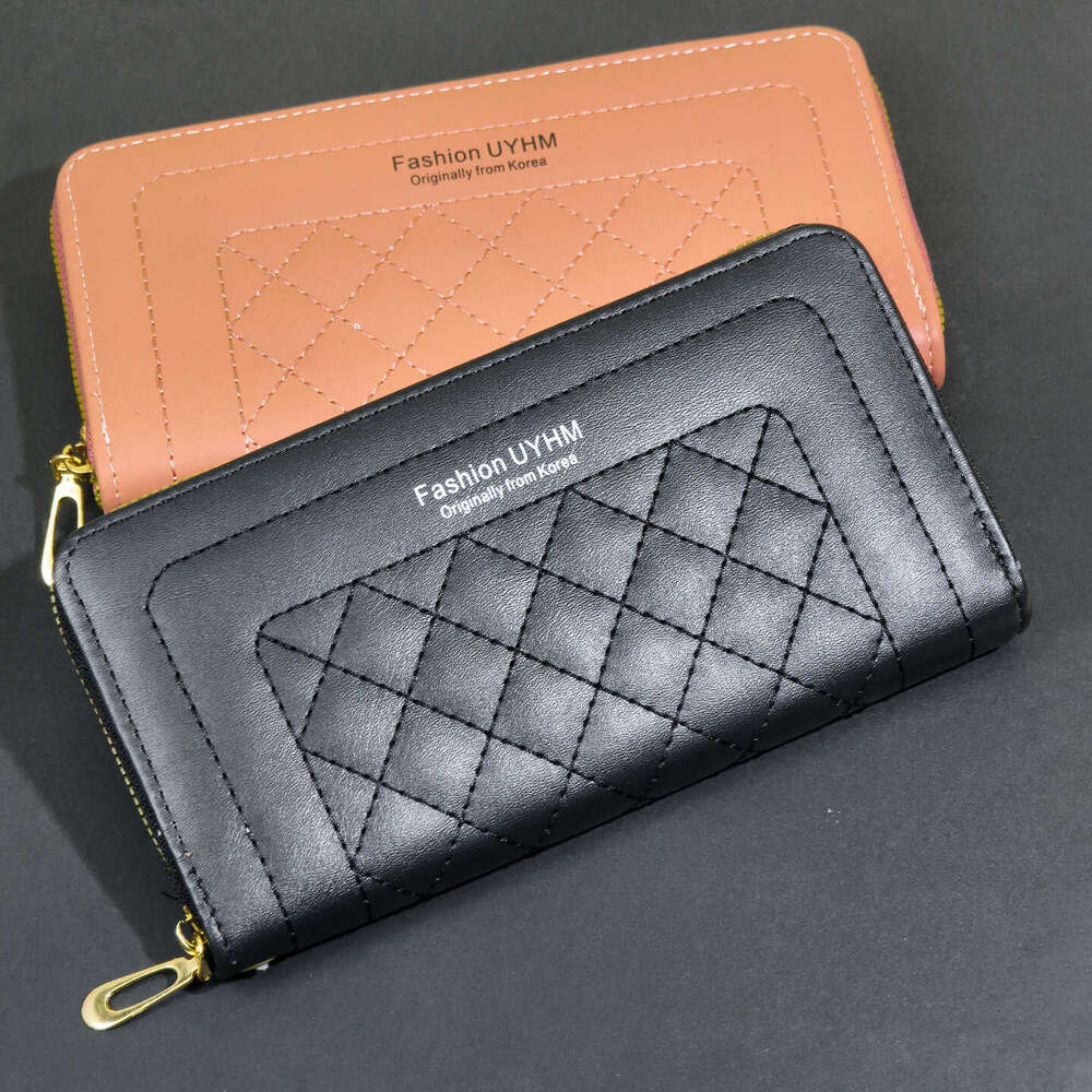 Women's Wallet Long Style 2025 New Versatile Large Capacity Zipper Letter Embroidery Soft Leather Clutch