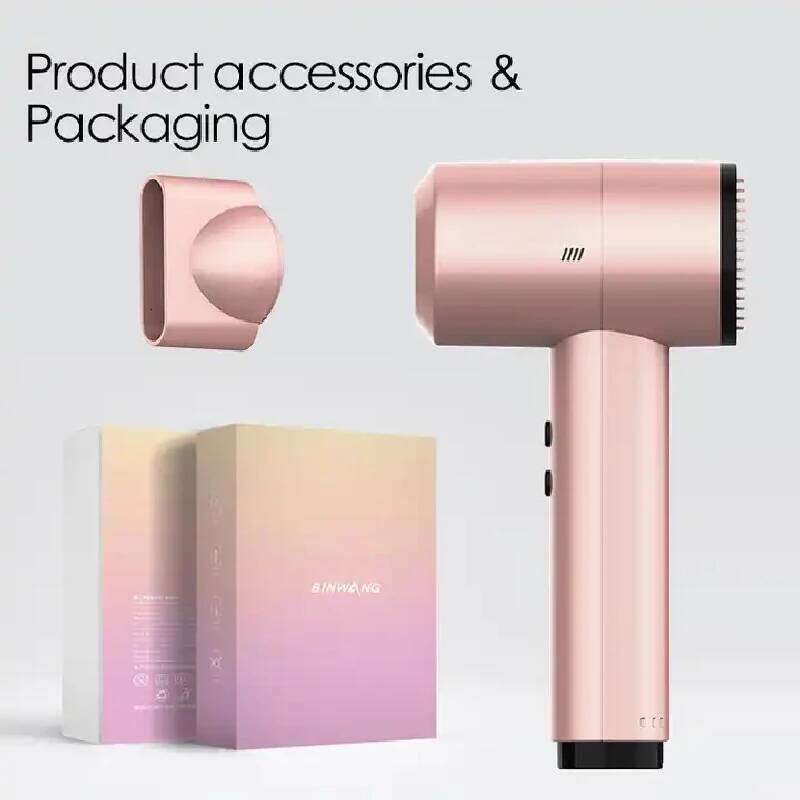 Portable Wireless Rechargeable Hair With Cold And Hot Air Lithium Battery Cordless 300W Outdoor Travel Blow Dryer