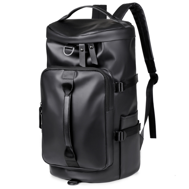 Korean Style Large Capacity Casual Trendy Men's Outdoor Travel Dry Wet Separation with Shoe Compartment Crossbody Bag