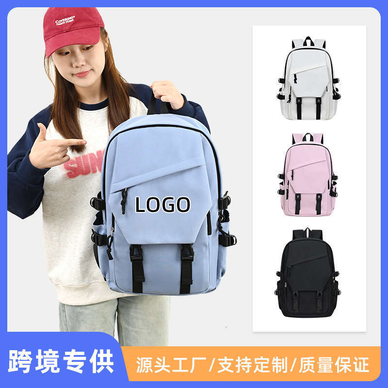 Large Capacity Double Shoulder Backpack Printed Casual Travel for Middle and High School Students Fashionable Laptop Bag