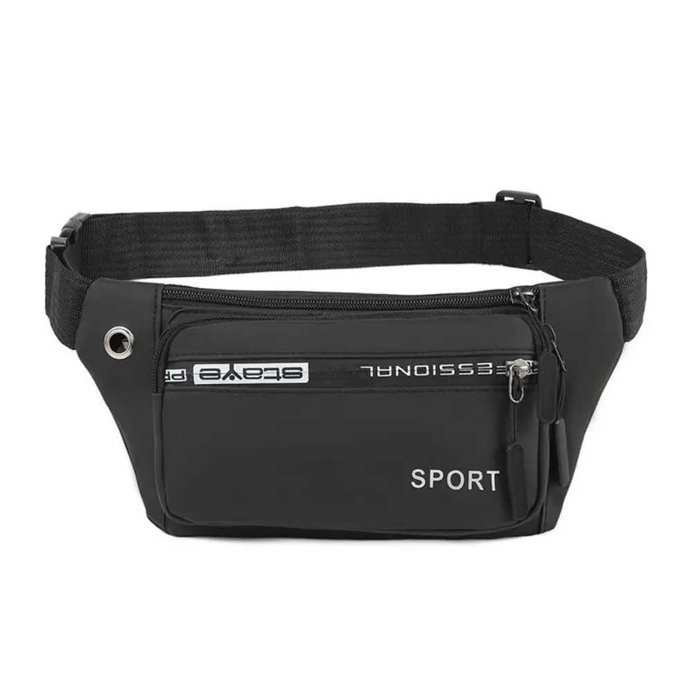 Wear-resistant Oxford Running Waist Bag Multiple Pockets Business Phone Bag Large Capacity Storage Sport Waist Pack Men W250604