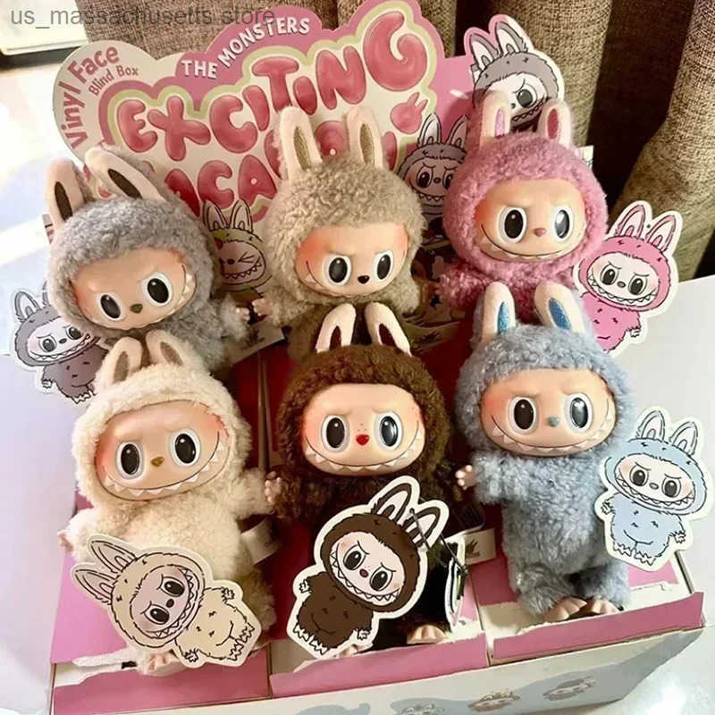 The Monsters Heartbeat Macaron Enamel Face Blind Box PVC Figurine Tabletop Ornament Kawaii Doll Kid Birthday Gift y250604IDXV