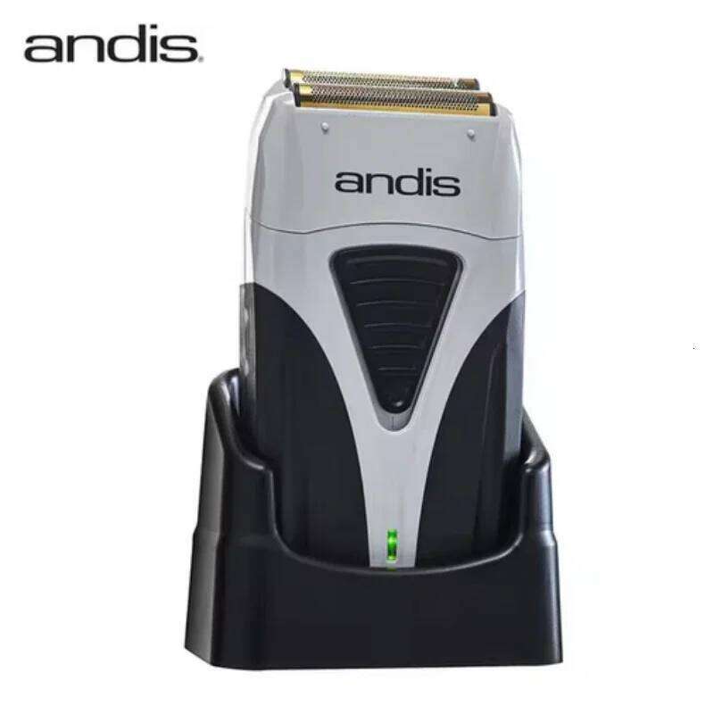 Original Andis Profoil Lithium Plus 17205 Barber Hair Cleaning Electric Shaver For Men Beard Stubble Razor Bald Shaving Hine