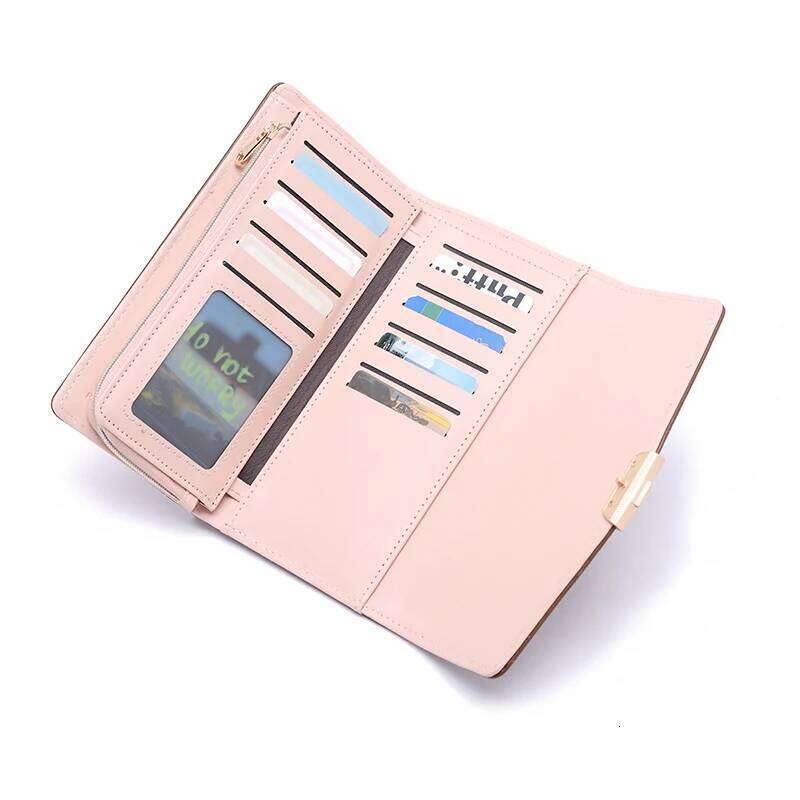 spring new women's long wallet high texture PU leather multi-functional simple fashion all-in-one large capacity hand bag g