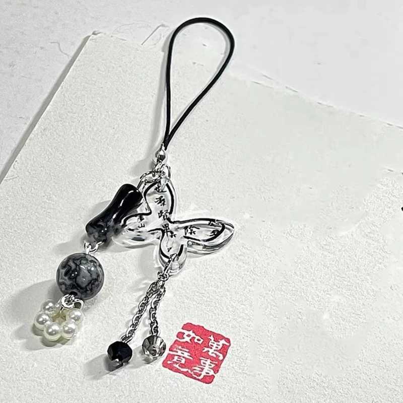Delicate Anti-lost Lanyard Key Chain Bag Backpack Decoration Unique Multi- Hanging Pendant CellPhone Charm Accessories W250604