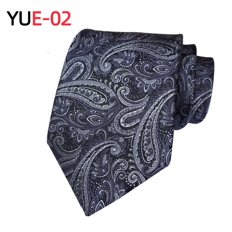 2025 new paisley polyester large floral trendy social suit mens tie