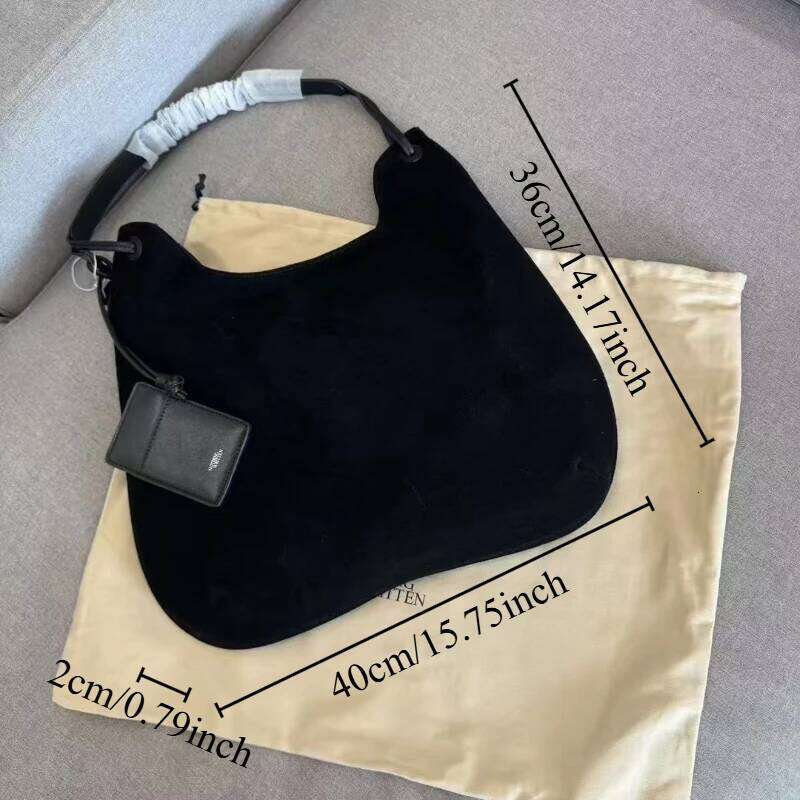 Ladies' Fashionable And Minimalist Designer Suede Shoulder Bag With Large Capacity Plush Handbag