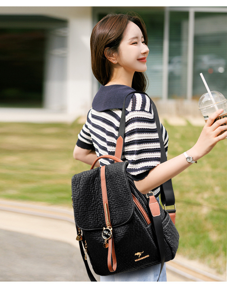 Free Shipping Backpack New Fashion Versatile Women's Bag Simple Versatile Large Capacity Outdoors Student Designer Bag Backpack Simple Crossbody 