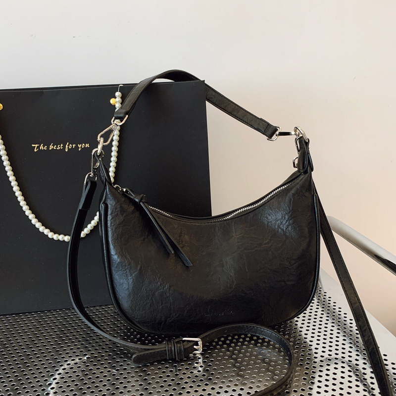 designer 2025 New Small Bag for Women, High-End Crossbody Dumpling Bag, Niche Design, Fashionable Versatile Commuter Underarm Bag