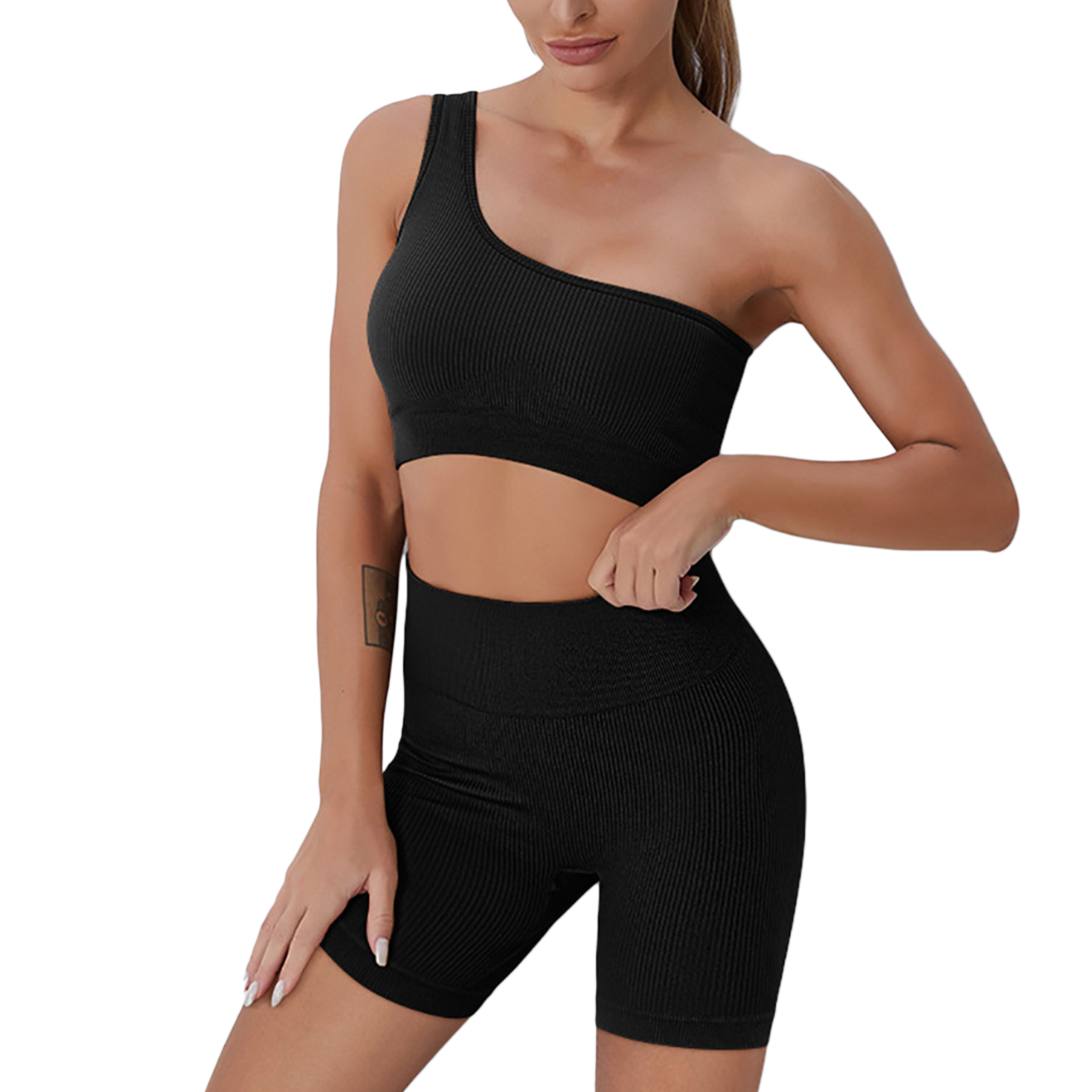 Breathable Tight-Fit Gym Outfit with Smooth Finish Suitable for All Workout Activities