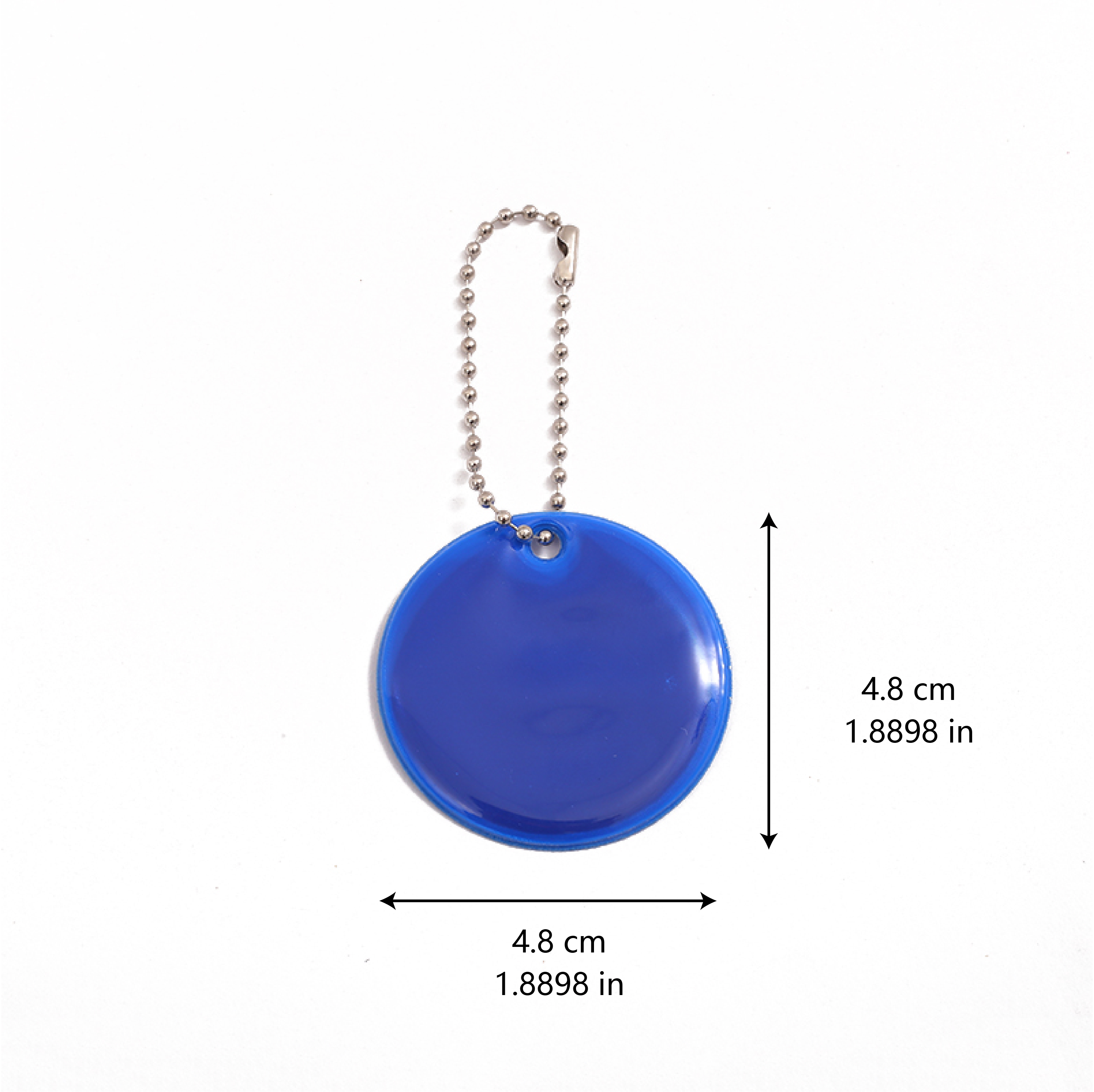 Simple Design Circular PVC Small Card Glow-in-the-Dark Backpack Charm - Multiple Colors Available for Custom Wholesale