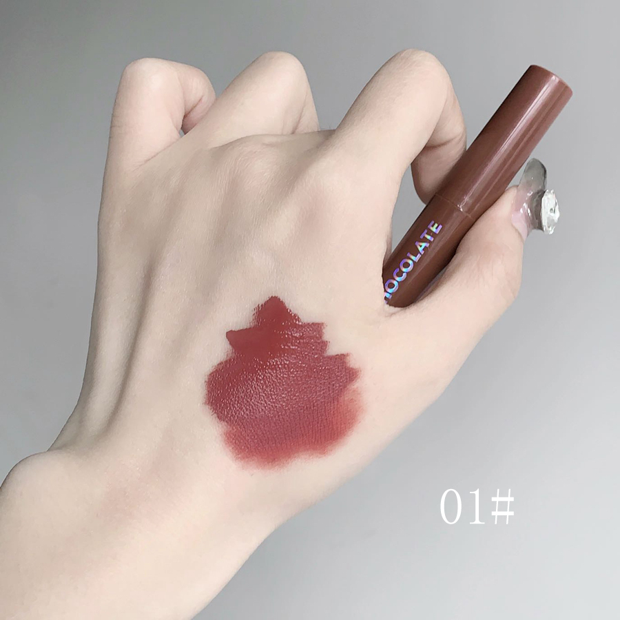 5pcs Chocolate Lip Glaze Set Matte Velvet Long Lasting Liquid Lipstick for Everyday Lip Gloss DH1005