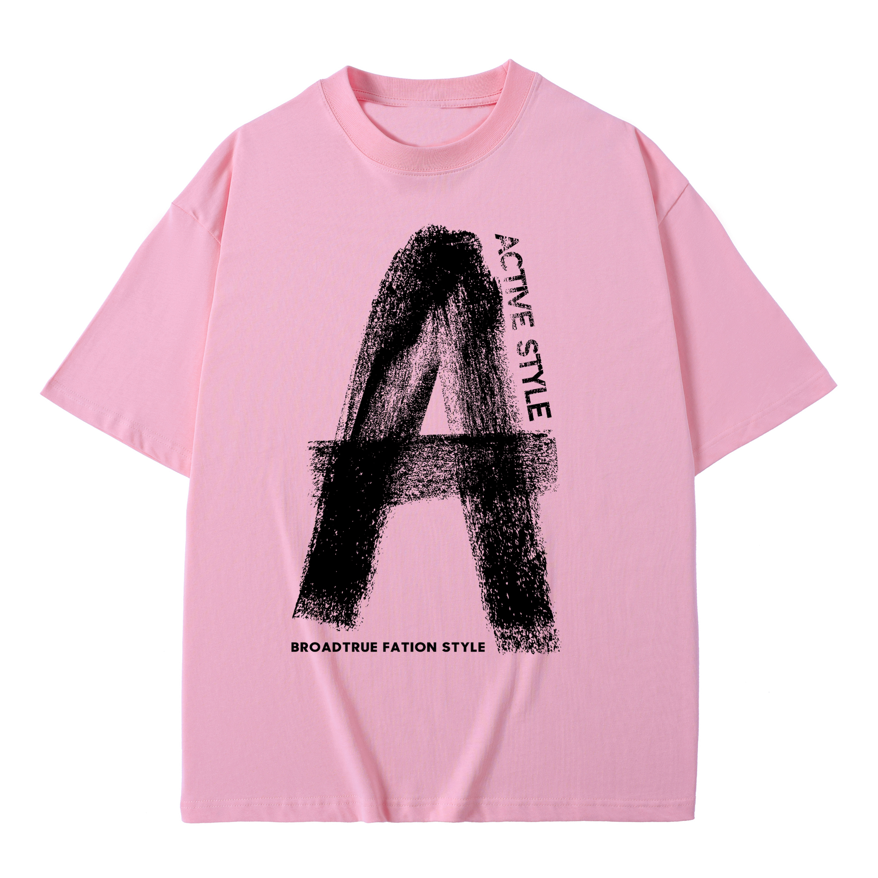 T-shirt men's top designer cotton T-shirt Rainbow Art Painting short sleeved clothing high-quality fashionable T-shirt BROADTRUE